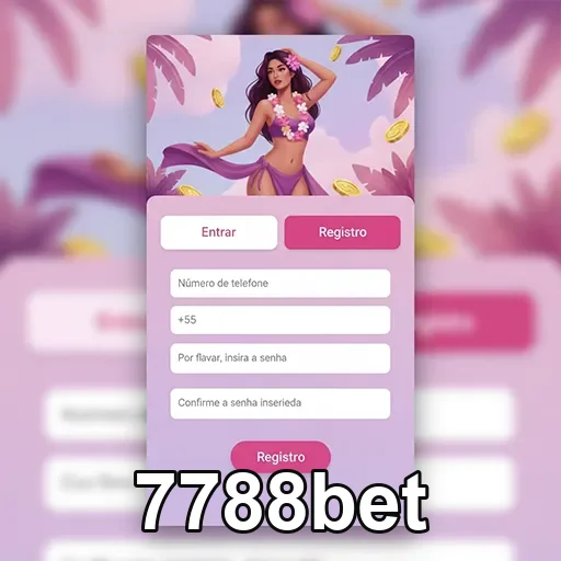 Ilustração de Acesse 7788bet com login rápido e fácil